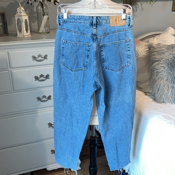 & Denim Jeans Loose Mom Ultra High Waist Ankle Length Womens 6 - Picture 4 of 10